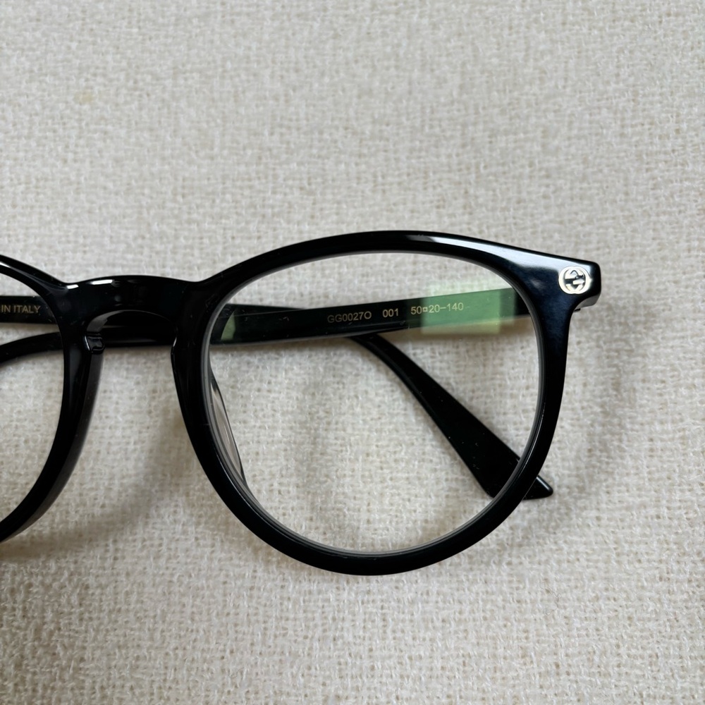 GUCCI Black Round Glasses GG0027O - Picture 6 of 16